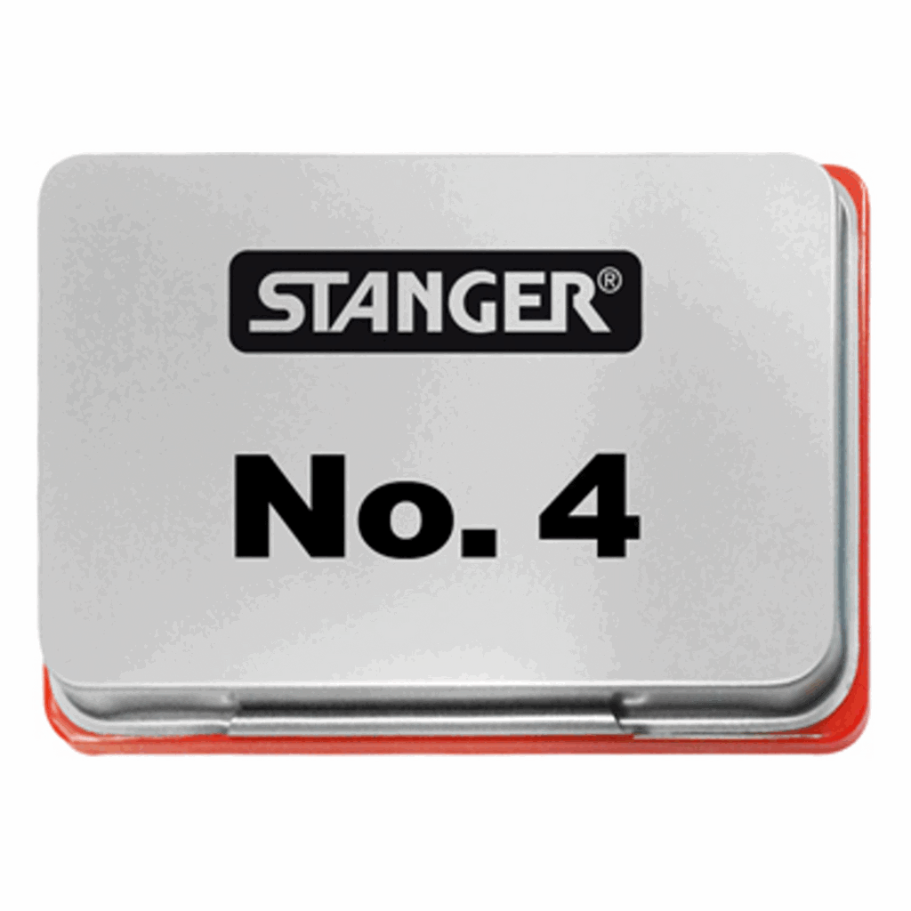Подушка штемпельна 68х48мм червона No.4 Stanger (380003)